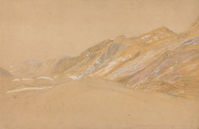 Mountains by the Travellers Near Dolgelly by Samuel Palmer